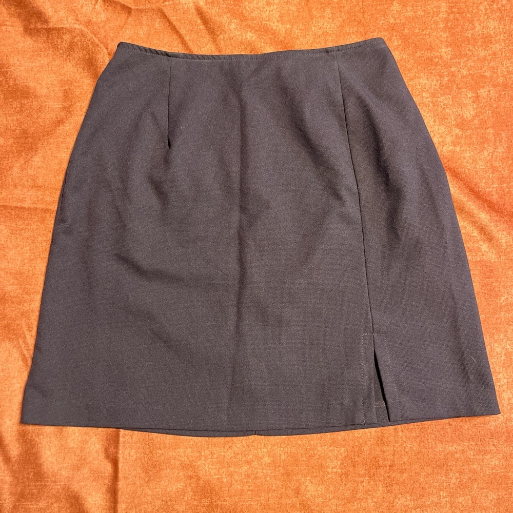 Vintage 90s Plum Mini Pencil Skirt